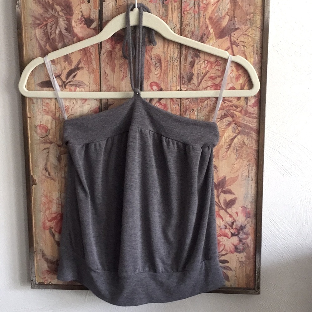 BRANDY MELVILLE BOHO GRAY STRETCH TANK TOP M USA